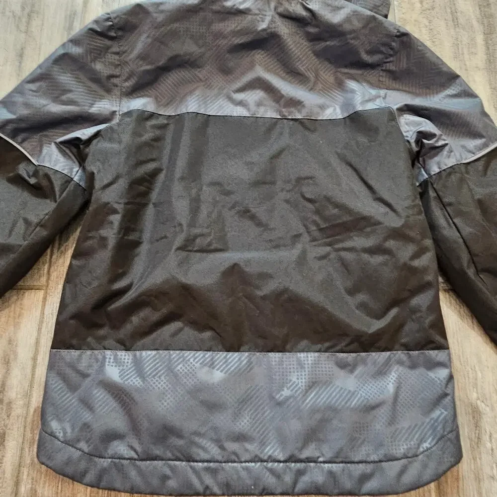 London Fog Boys Hooded Jacket Size 5 Gray Camo Winter Coat‎ Insulated NEW Snow